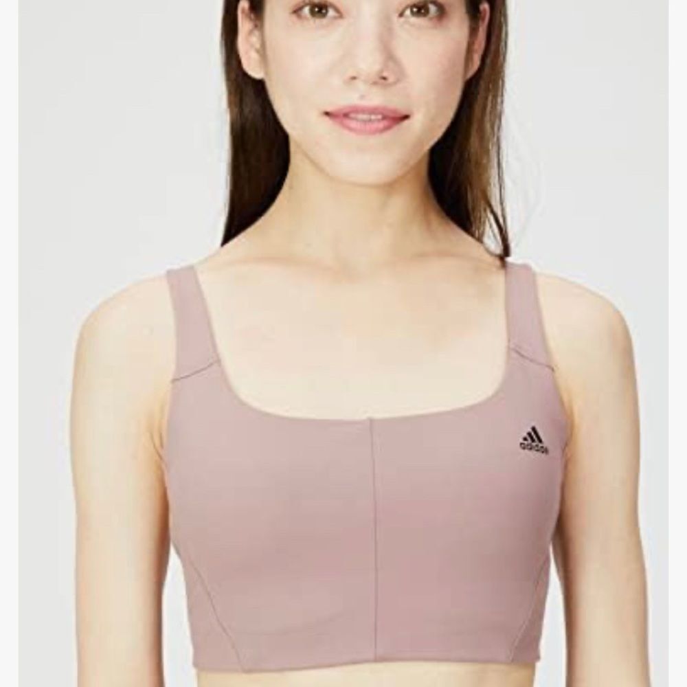 Adidas CoreFlow Studio Sports Bra Womens L D-DD HL8566 Strappy Yoga PIlates NEW